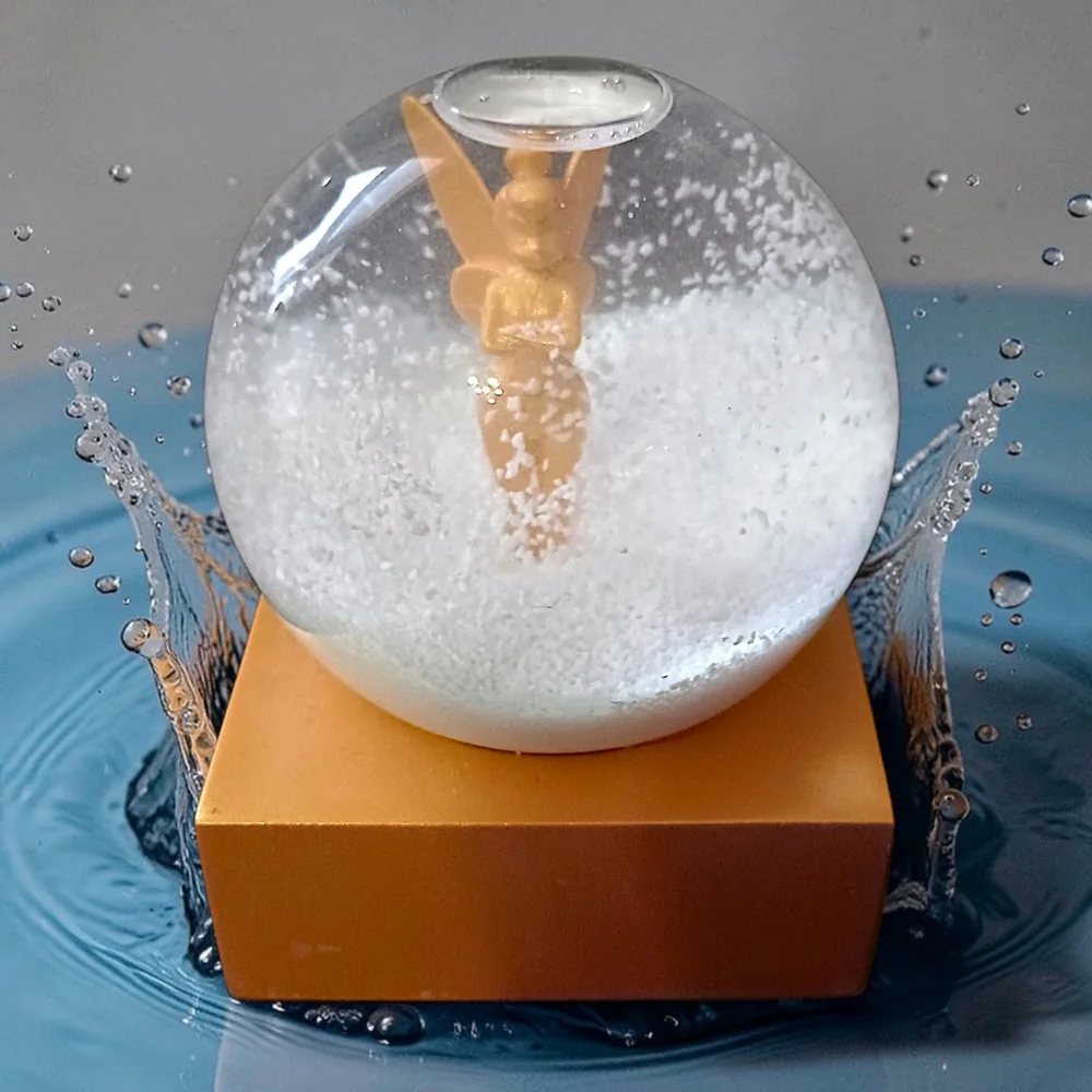 Disney Tinker Bell Snowglobe Tink 2021‎ Christmas Xmas Holiday Peter Pan Golden